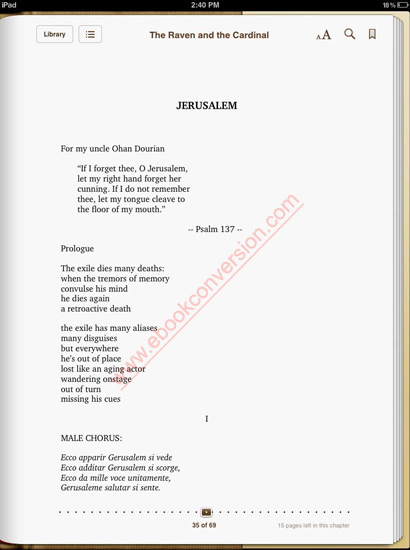 Poem Book Formatting eBook Conversion