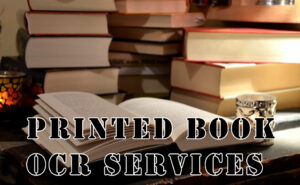 Printed Book OCR Services